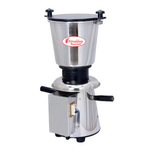 "Heavy-duty Naval Deep commercial mixer grinder designed for wet and dry grinding in food processing and commercial kitchens. Features a large-capacity jar (4 liters or more), a sturdy motor, and durable construction for handling high volumes of ingredients and rigorous use."